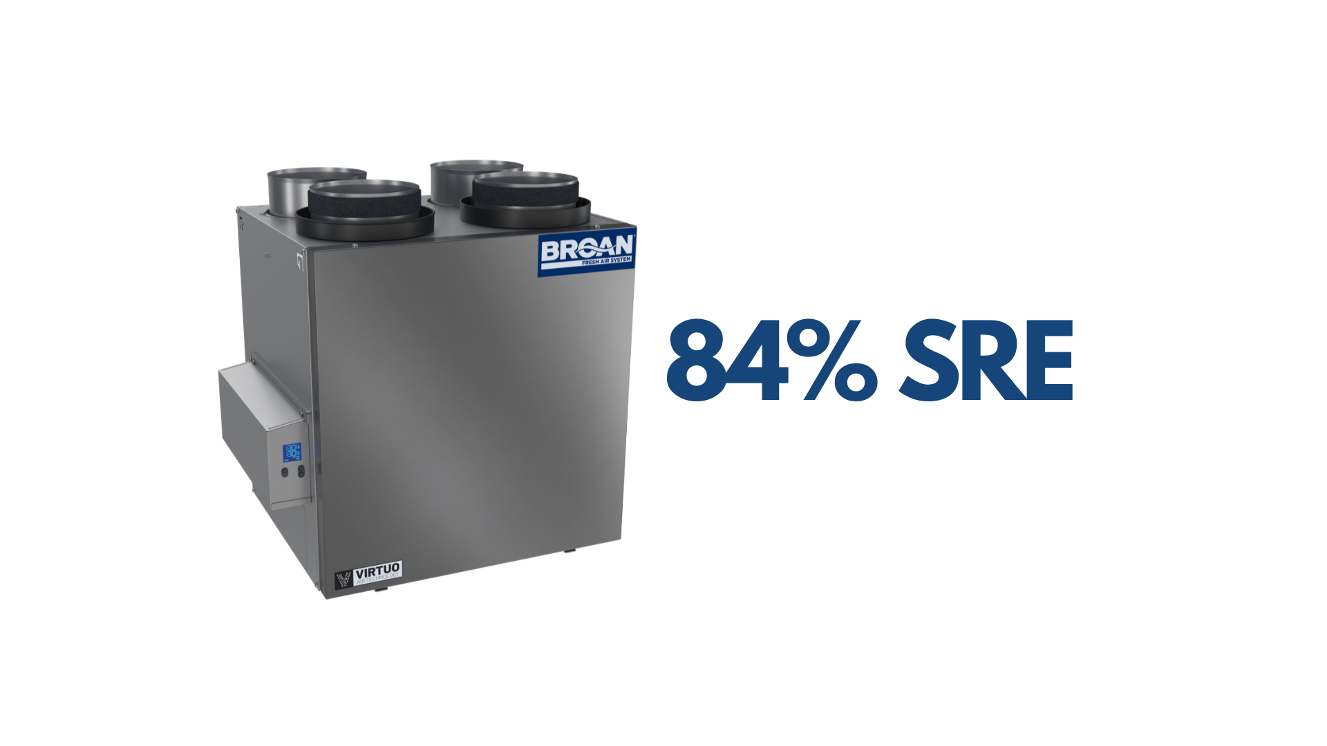 Broan AI Series HRV and ERV units with up to 84% SRE