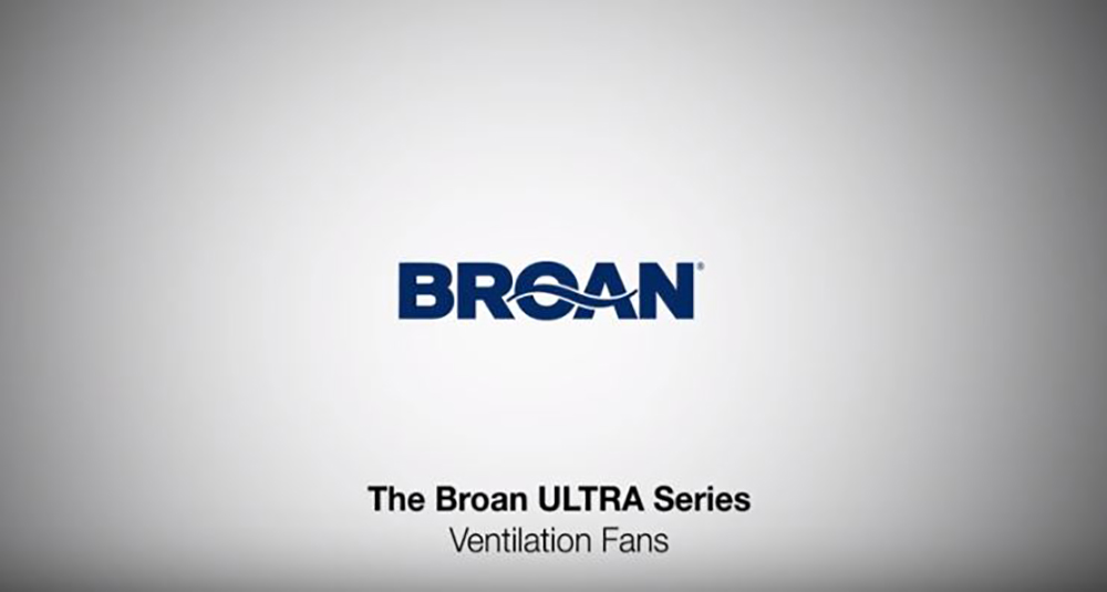 Broan ULTRAGREEN™ Series Ventilation Fan - New Construction Installation