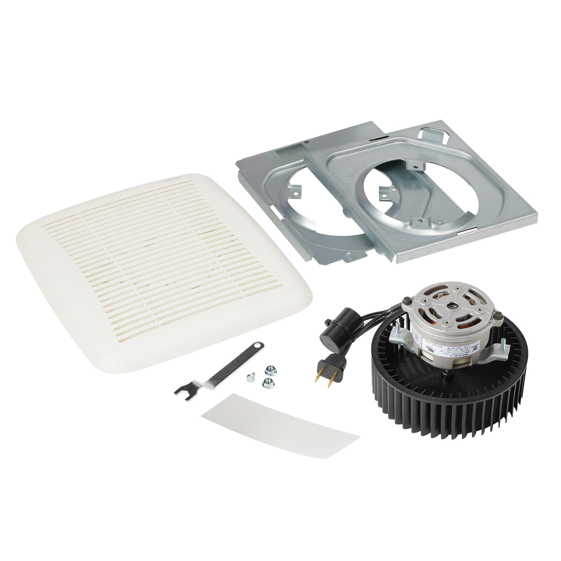 Broan-NuTone® QuicKit™ Moteur de rechange pour ventilateur de salle de bain et grille/couvercle, 60 pi³/min