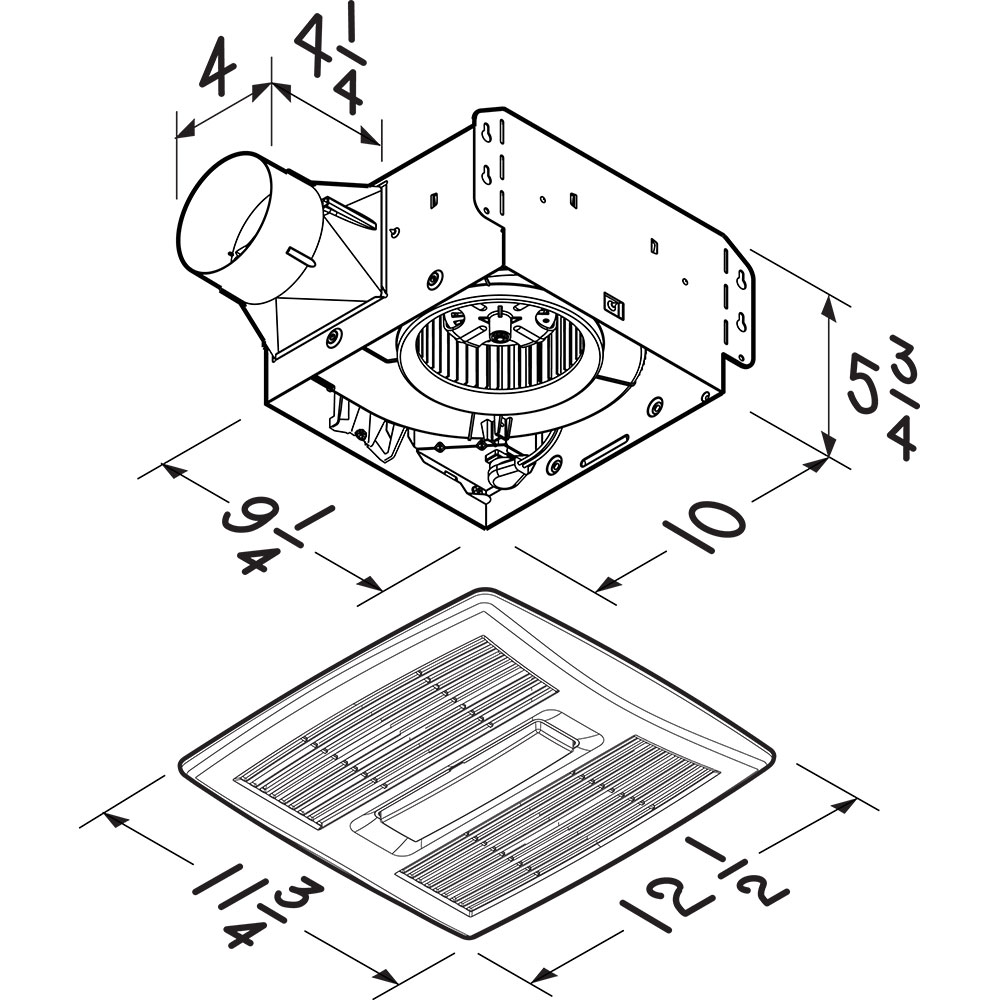 broan automatic bathroom fan won't turn off