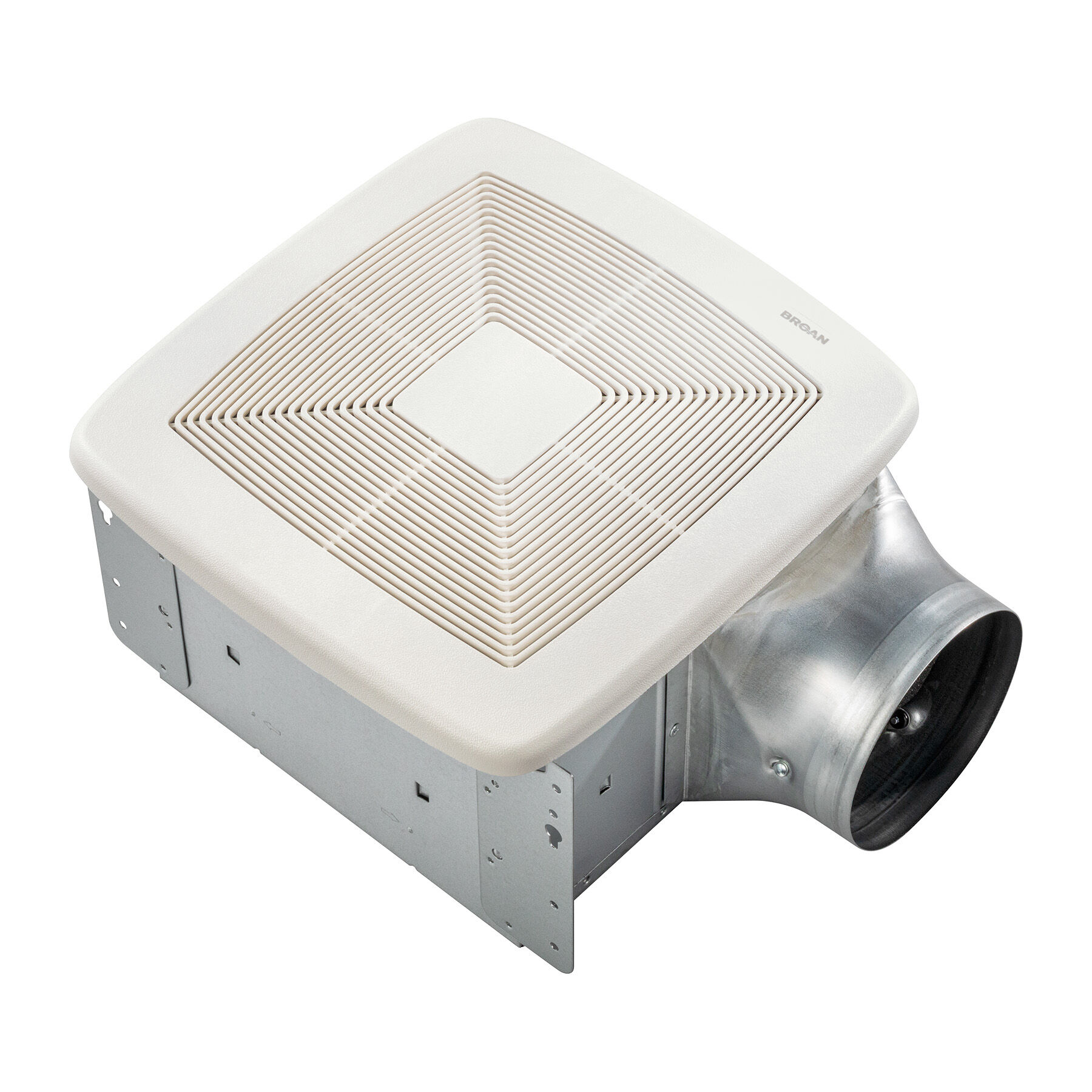 Broan® QTXE Series 110 CFM Humidity Sensing Ventilation Fan with White Grille, 0.4 Sones, ENERGY STAR® Certified