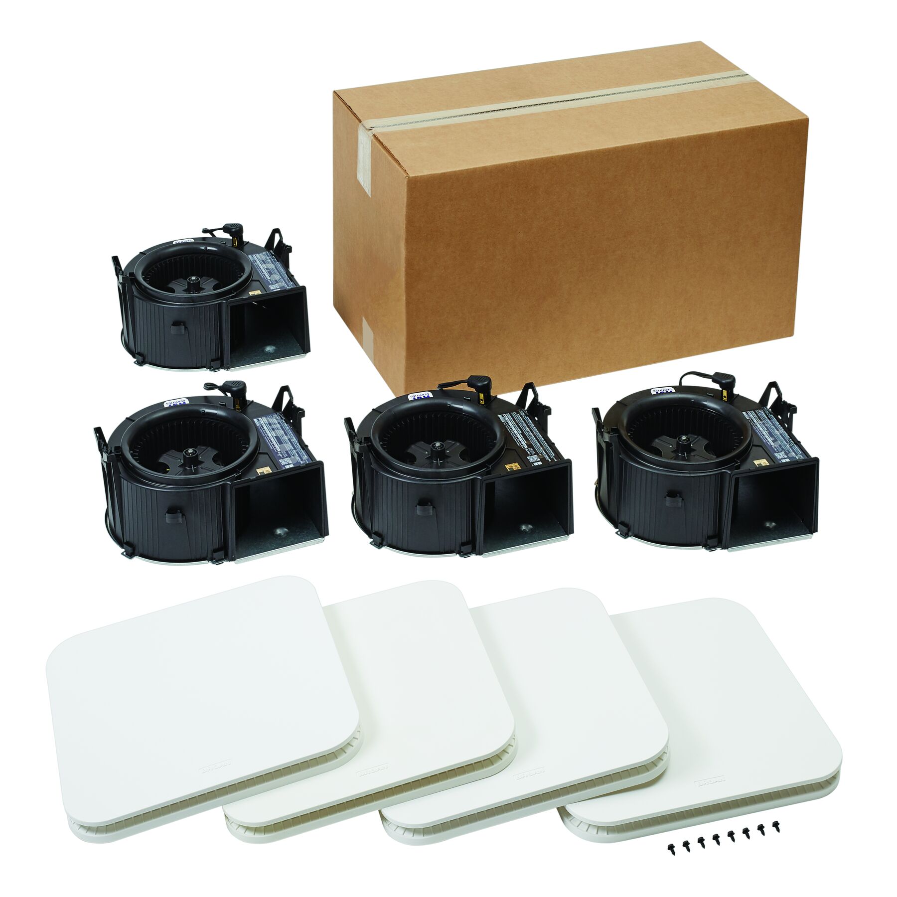 FlexAir Bath Exhaust Fan, 80-110 Selectable CFM, CleanCover Finish Pack