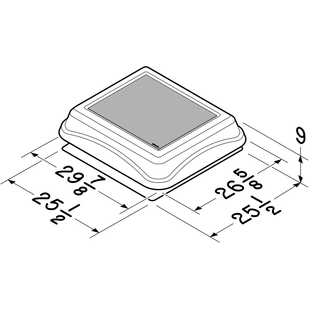 Broan solar powered online attic fan