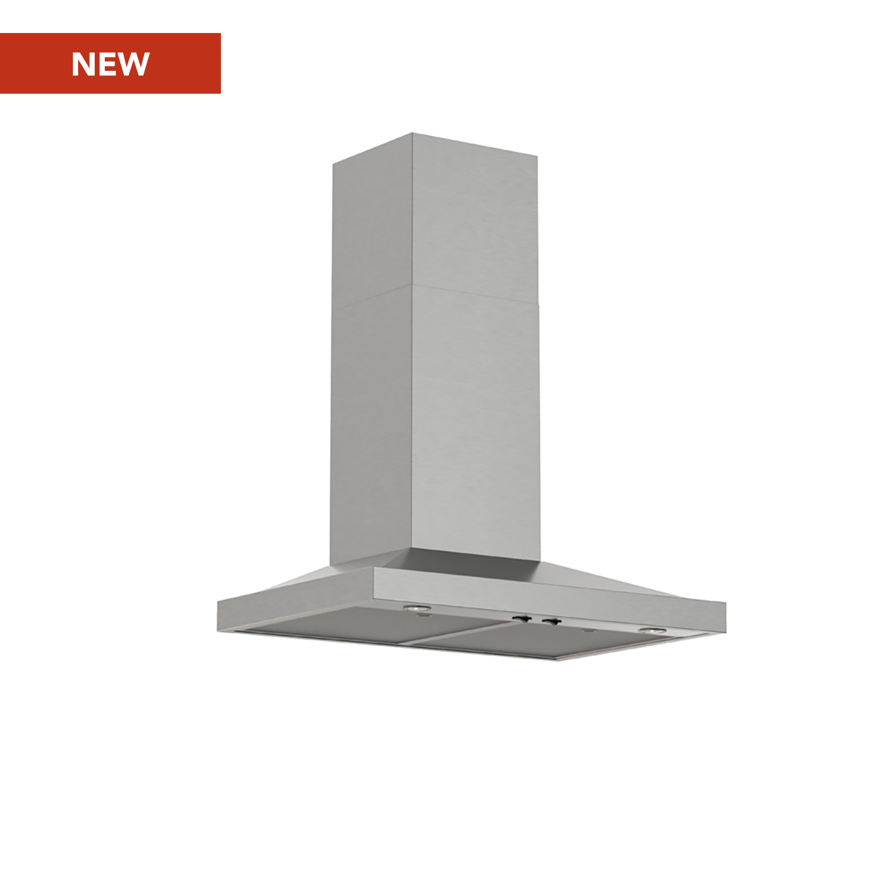 Broan® 30-inch Pyramid Chimney Range Hood with Code Ready™ Technology, 650 Max Blower CFM, Stainless Steel