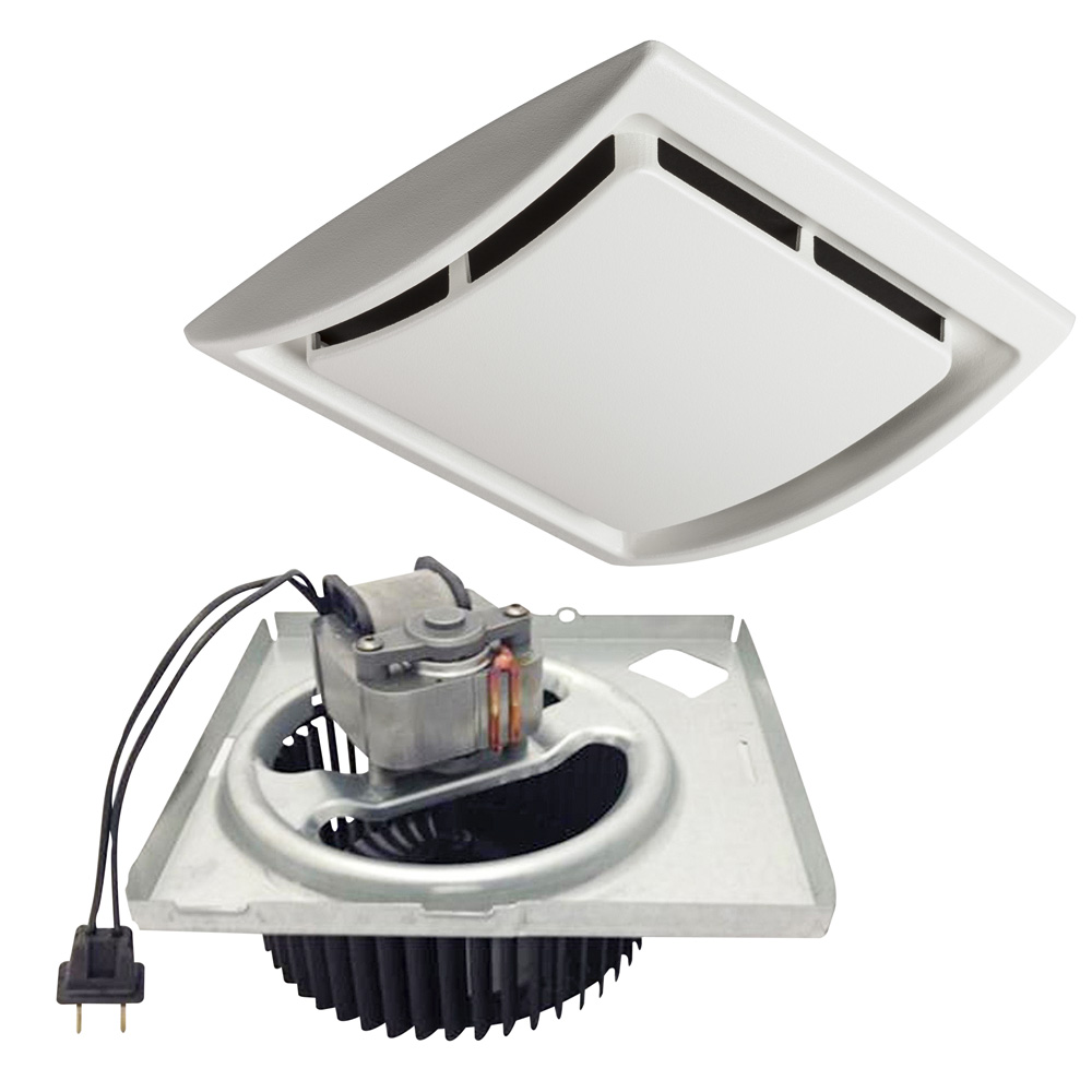 Broan 60 Cfm Quick Install Bathroom Exhaust Fan Motor And Grille Upgrade Kit