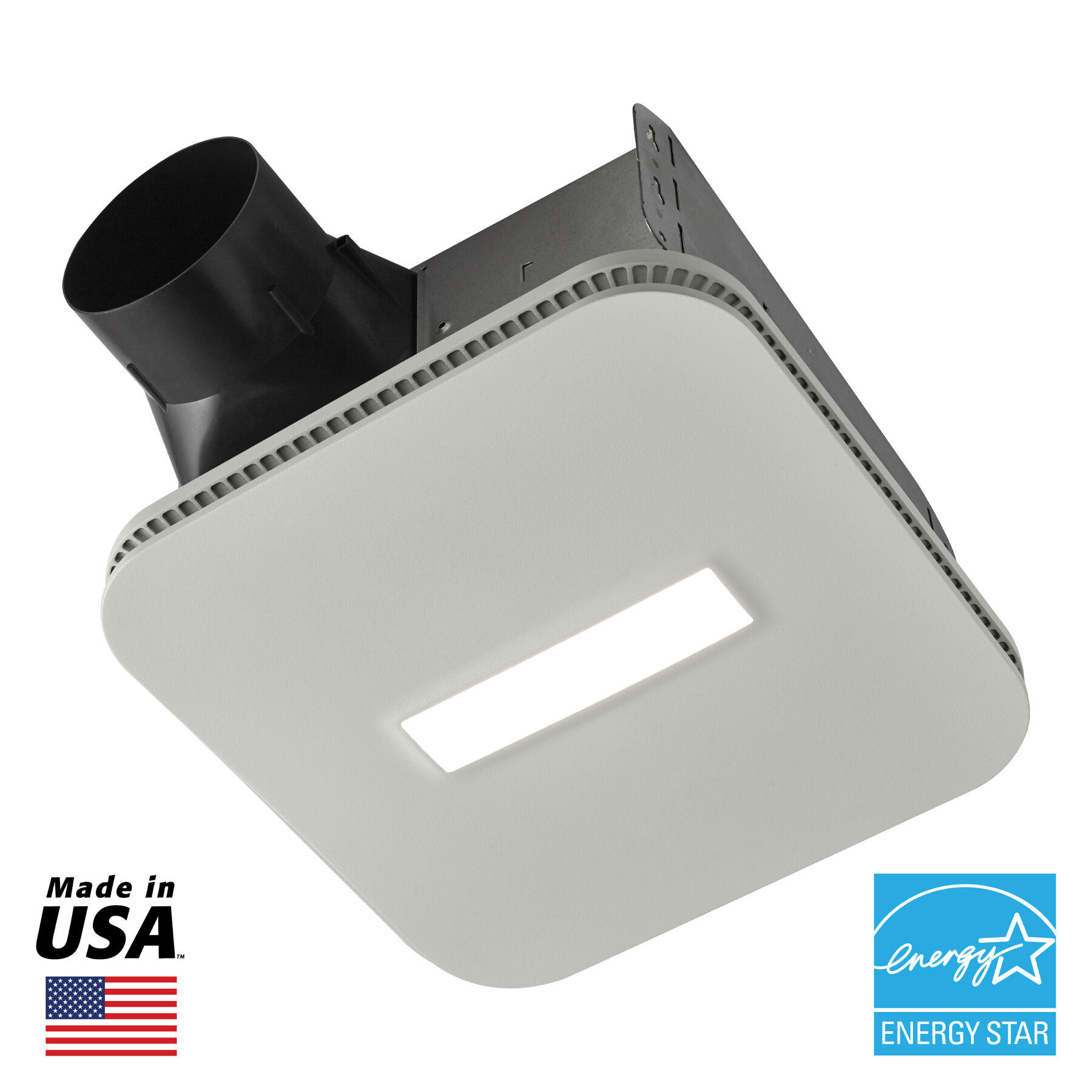 Broan AE80L Invent Energy Star Qualified Single-Speed Ventilation Fan with LED Light, 80 CFM 0.8 Sones by Broan-NuTone並行輸入 Broan-NuTone AEN80L AEN Invent Energy Star Certified Single-Speed