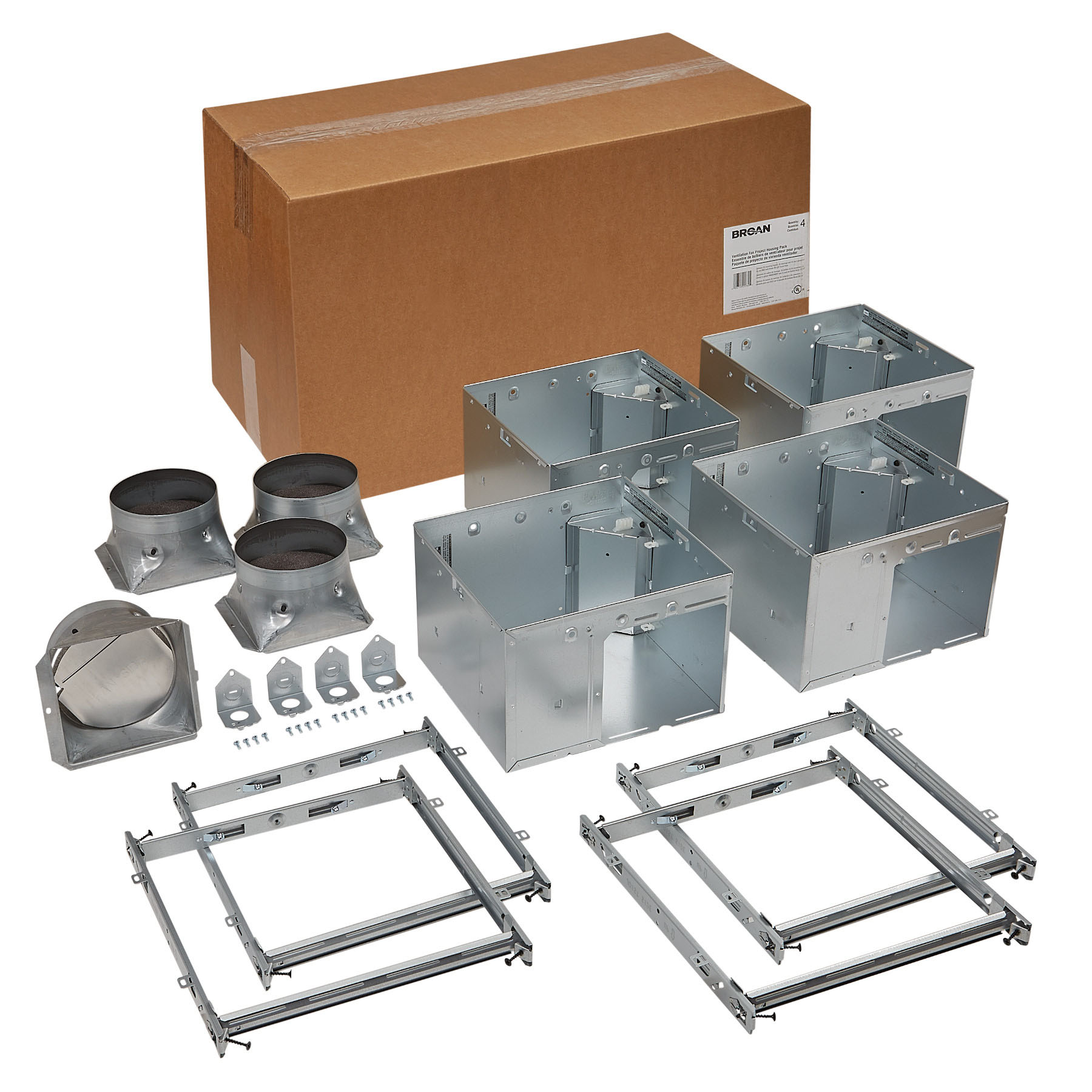Broan® Exhaust Ventilation Fan Housing Pack, Use w/ ZB80F, ENERGY STAR®