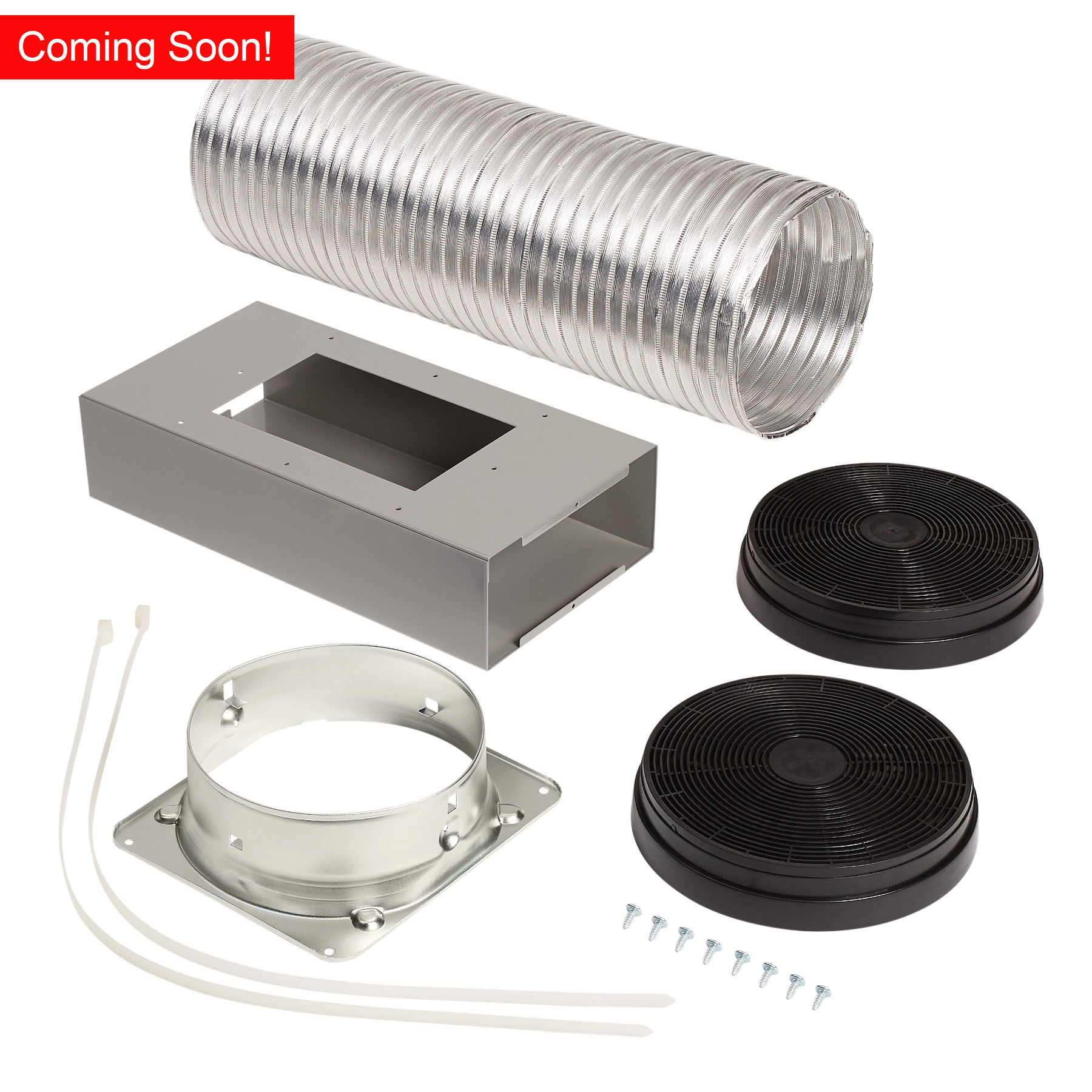 Optional ductless kit for Broan BWS series range hoods