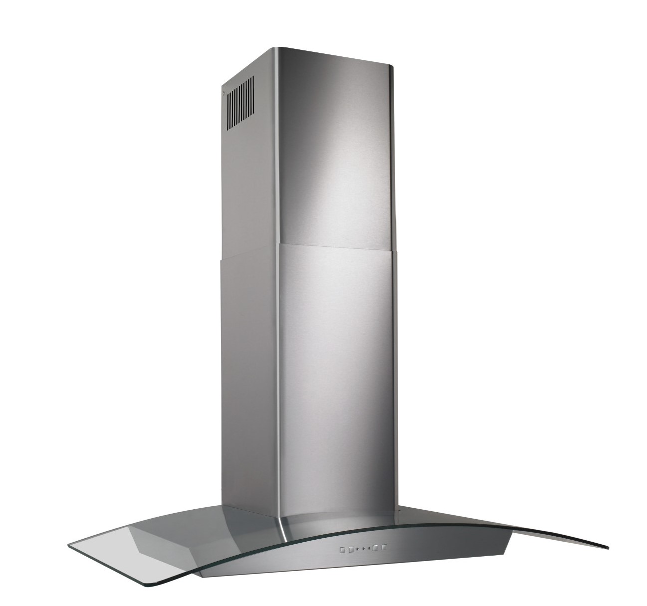 Broan® 36-Inch Curved Glass Canopy Wall-Mount Range Hood w/ Heat Sentry™, 500 CFM, Stainless Steel