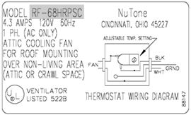NuTone Powered Attic Ventilators (PAVs)
