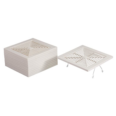 Broan® Grille/Cover Assembly, Spring-Mounted, White