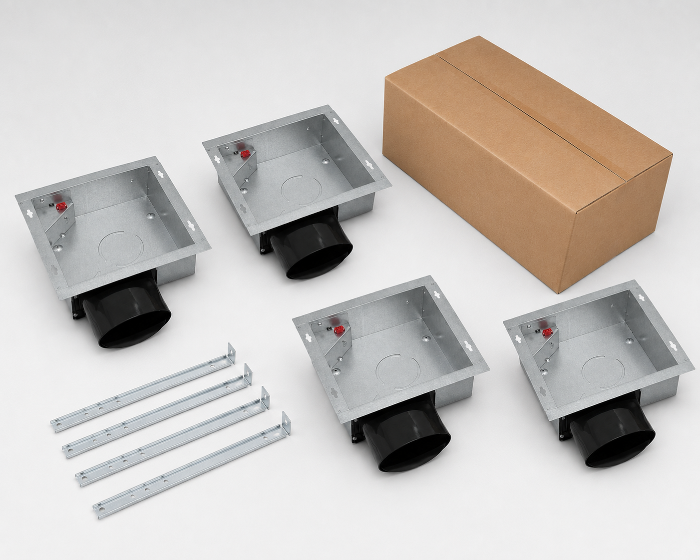 Broan-NuTone Lo-Profile DC Series 50-80-100 Selectable CFM Housing Pack, <0.3, 0.7, 1.0 Sones, ENERGY STAR® Certified