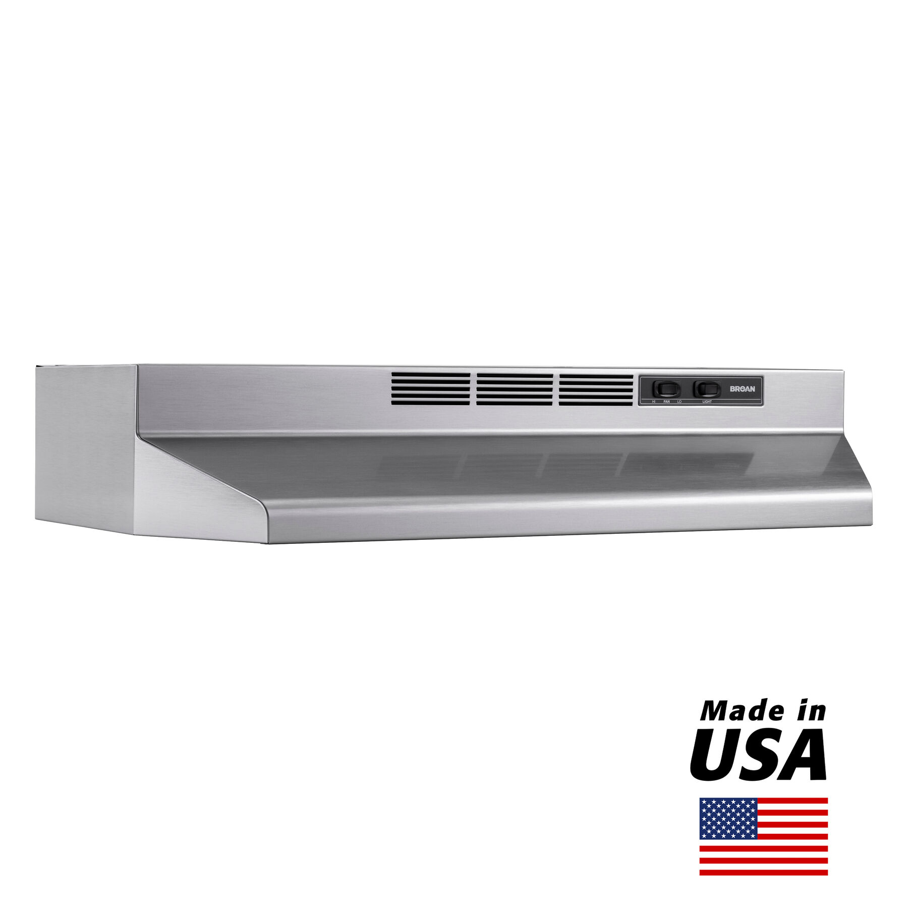 Broan® 24-Inch Ductless Under-Cabinet Range Hood, Stainless Finish