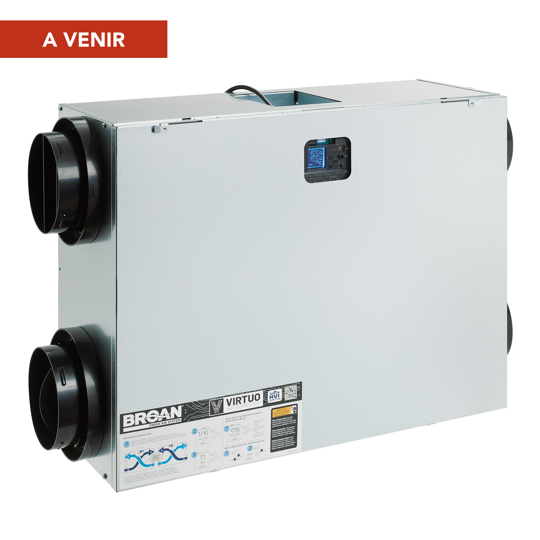 Broan® BLP150 Ventilateur Récupérateur d'Énergie (VRE), Câblé