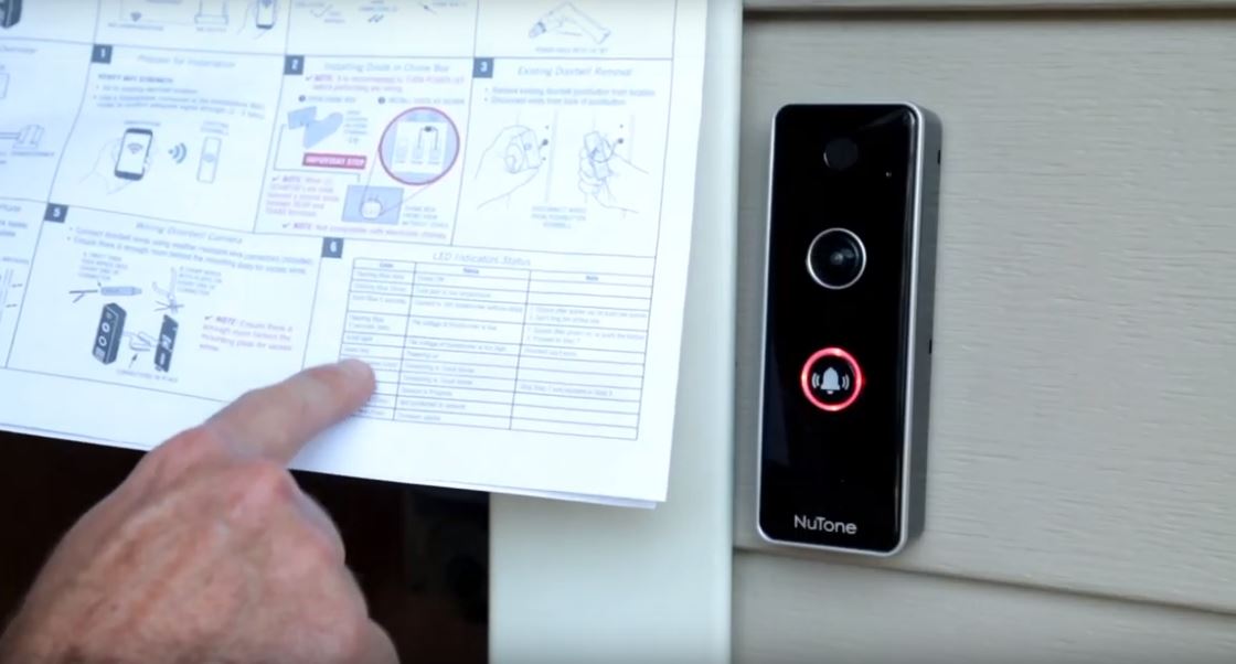 nutone video doorbell