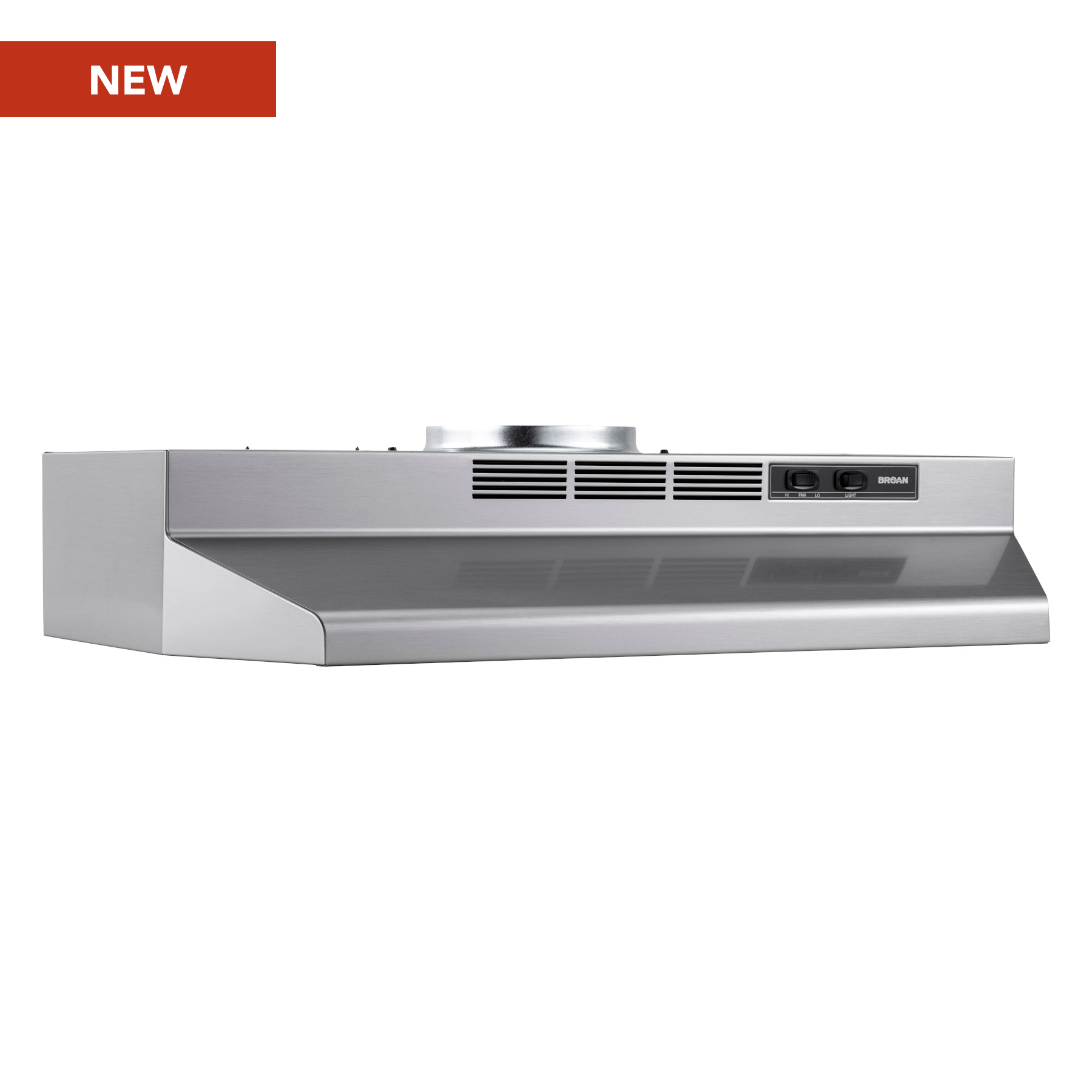 Broan® 30-Inch Convertible Under-Cabinet Range Hood, Stainless Finish with PrintGuard™, 230 MAX Blower CFM