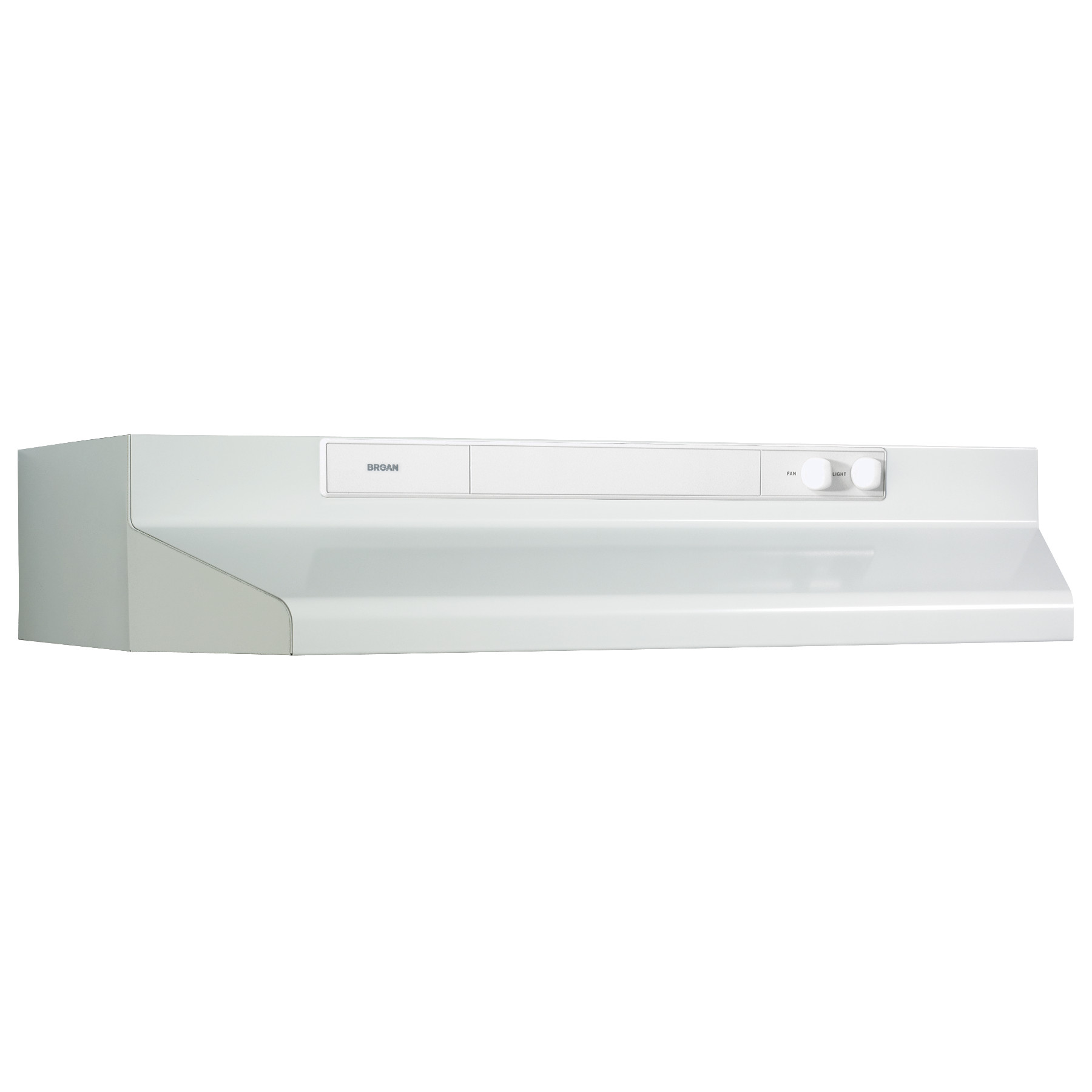 Broan® BU3 Series 24-inch Under-Cabinet Range Hood, 260 Max Blower CFM, White