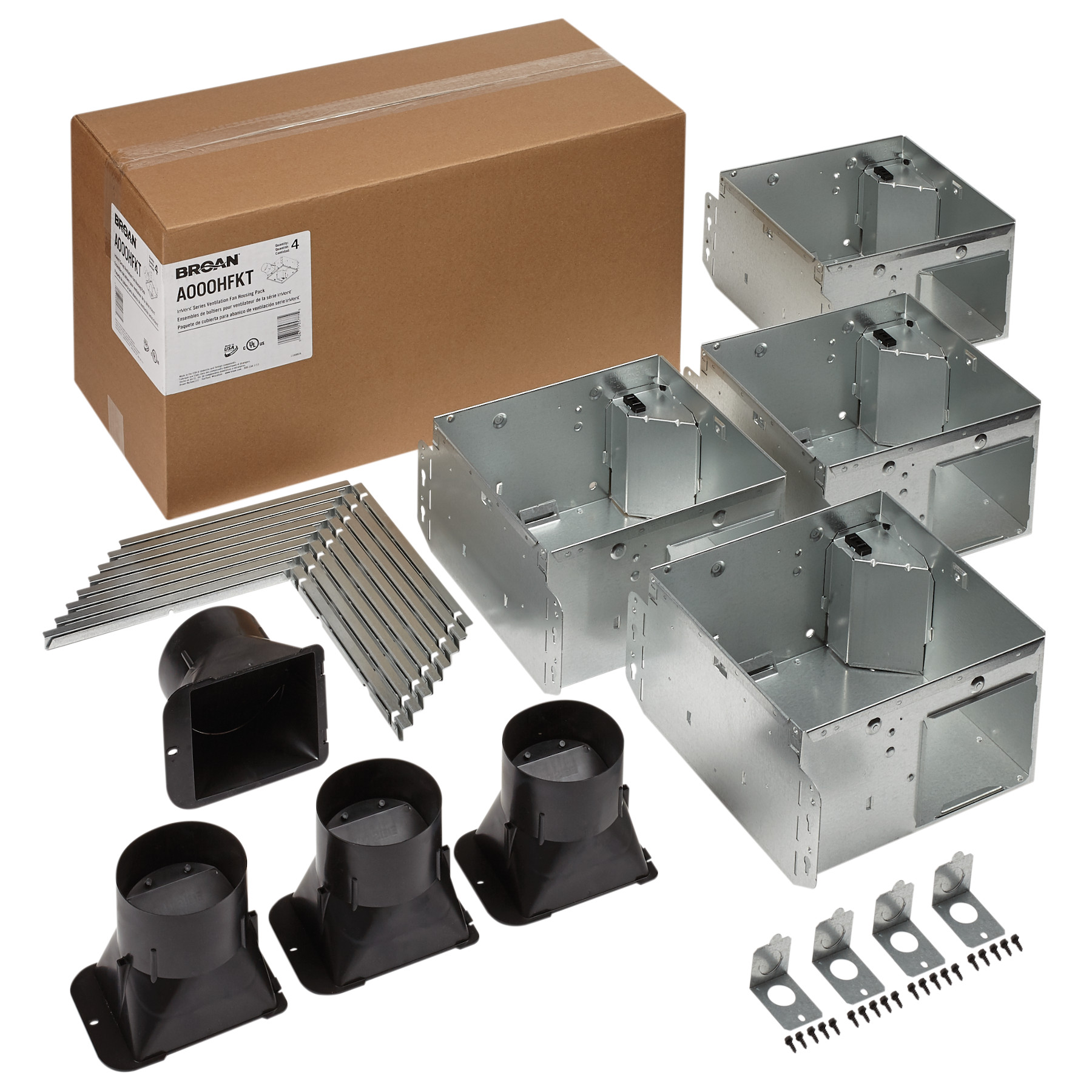 Broan Flex™ Series Ventilation Fan Housing Pack with Flange Kit