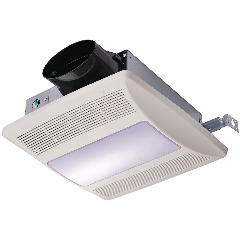 Broan-NuTone Lo-Profile DC Series Selectable CFM Ventilation Fan and light, 0.4-0.9-1.2 Sones, ENERGY STAR® Certified