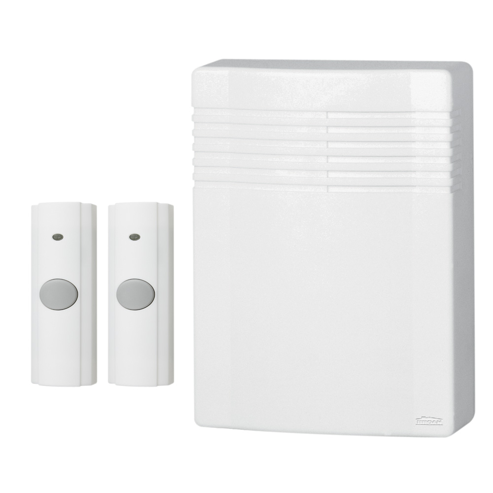 Wireless Doorbell Kit with Two Pushbuttons
