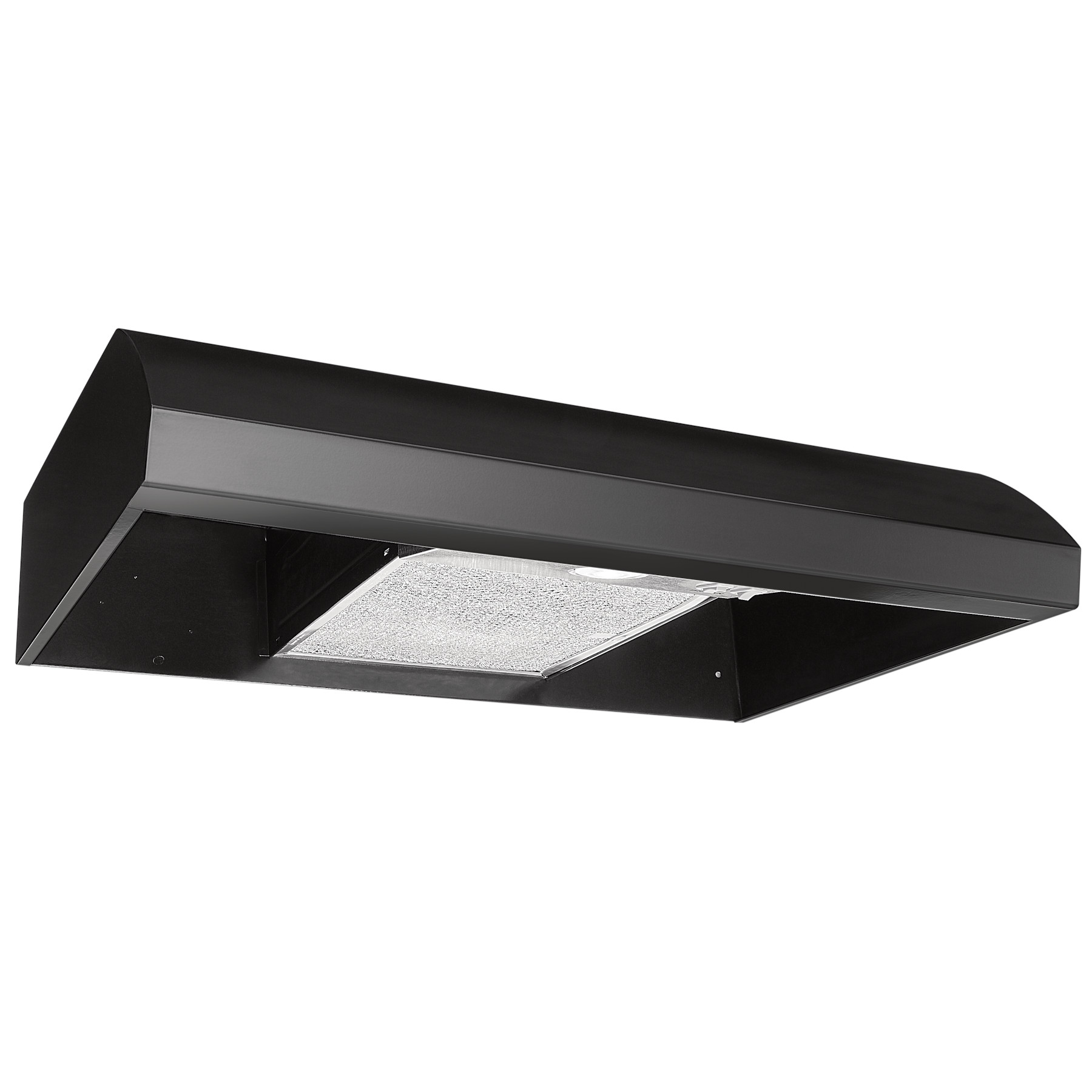 Black under deals cabinet range hood