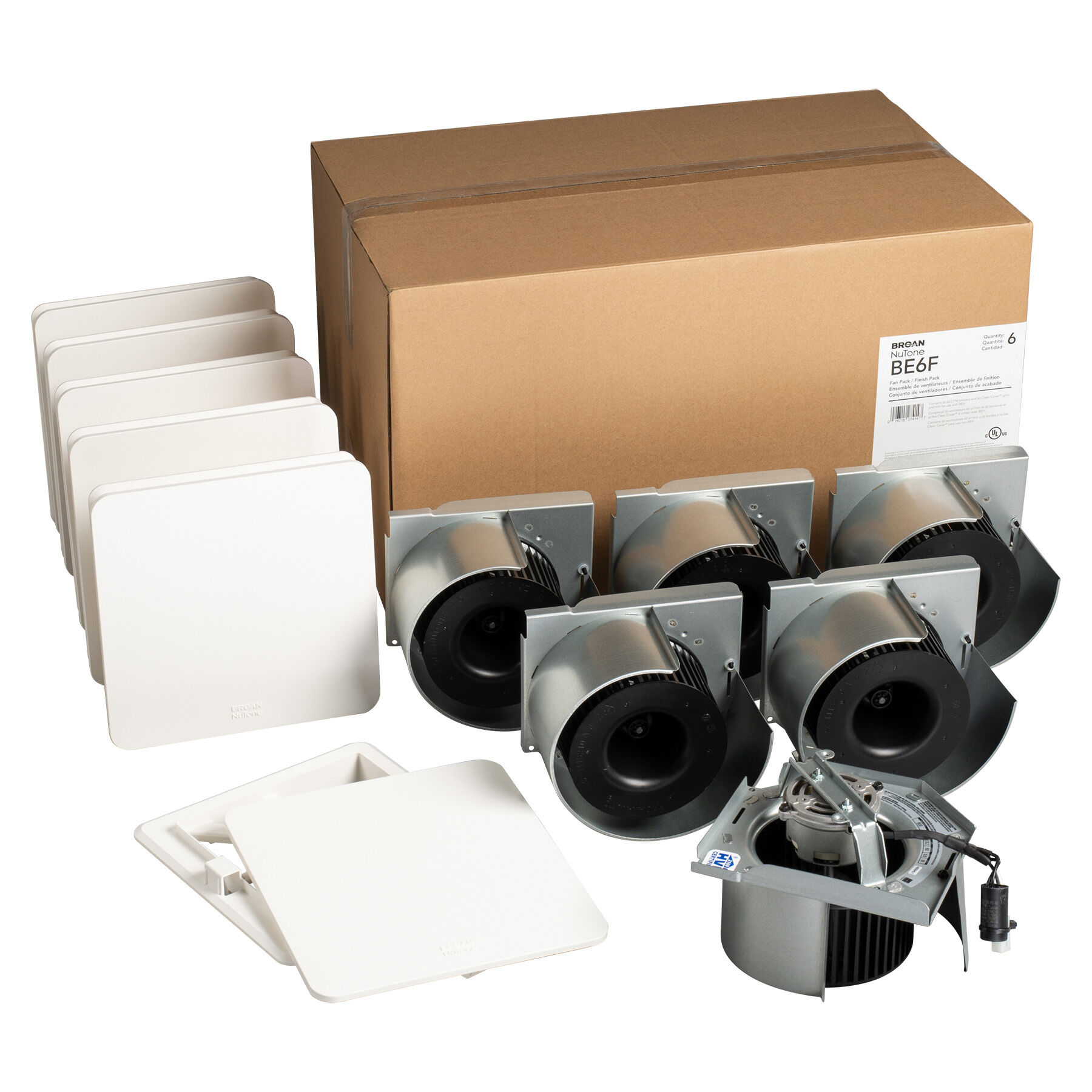 BE6F Broan-NuTone® Roomside Series Bathroom Exhaust Fan, 60 CFM