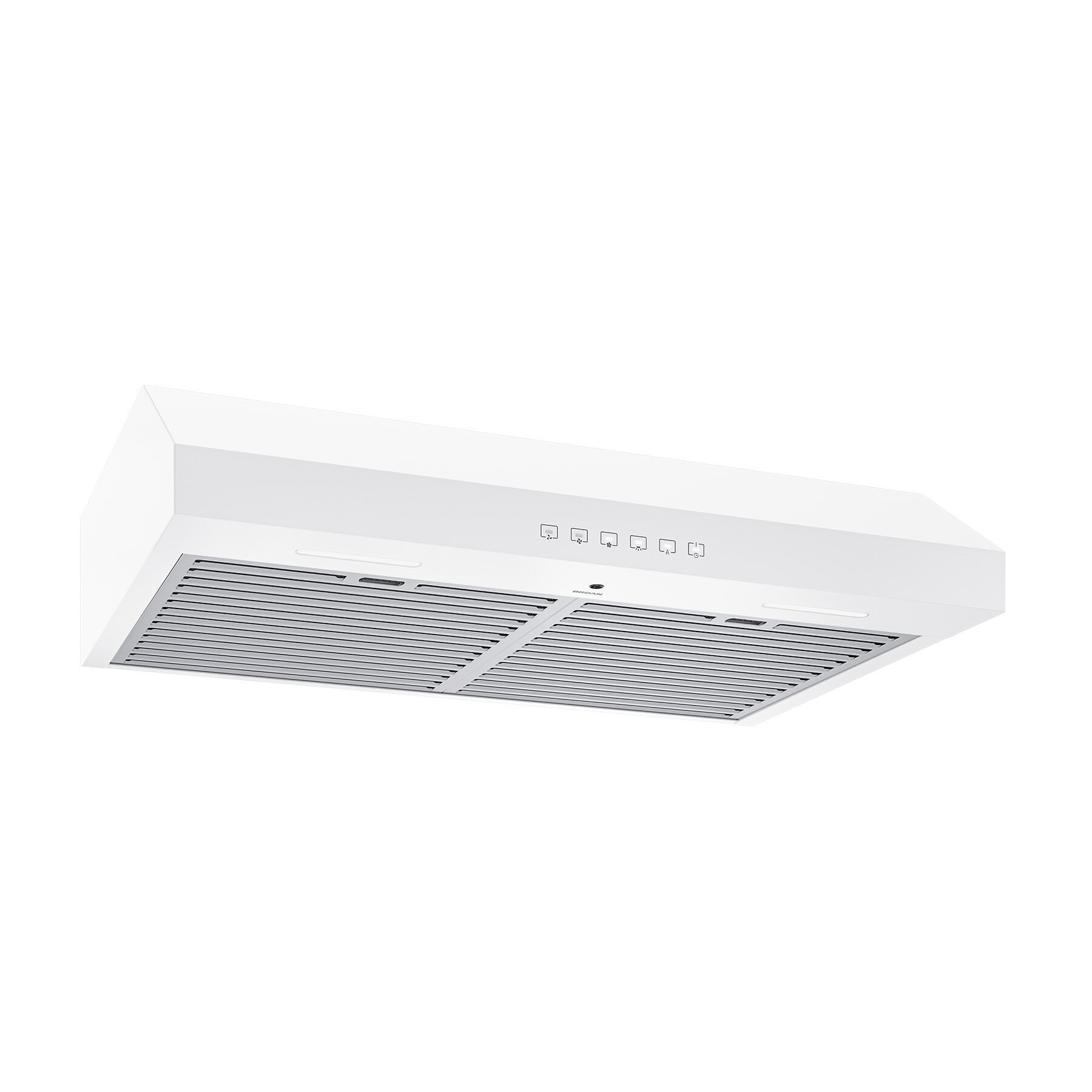 Glacier 30-Inch 490 MAX Blower CFM 1.0 Sones White Range Hood