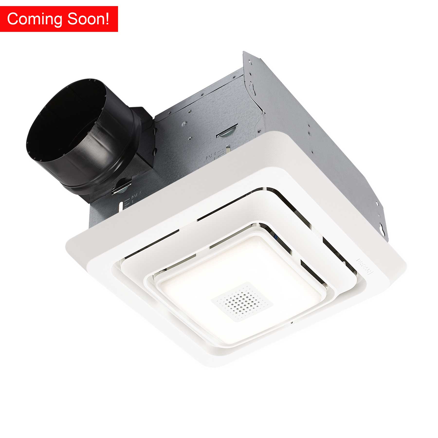 Broan® Economy Series 80 CFM Bluetooth Ventilation Fan with LED Light, 2.5 Sones