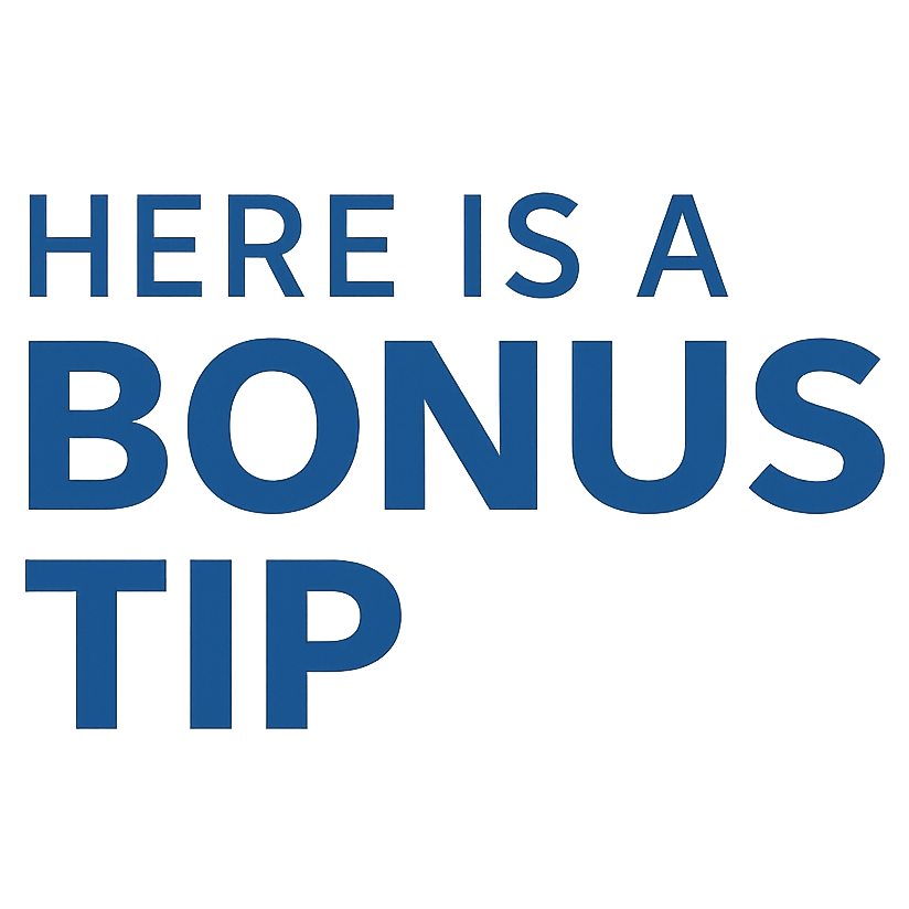 BONUS TIP