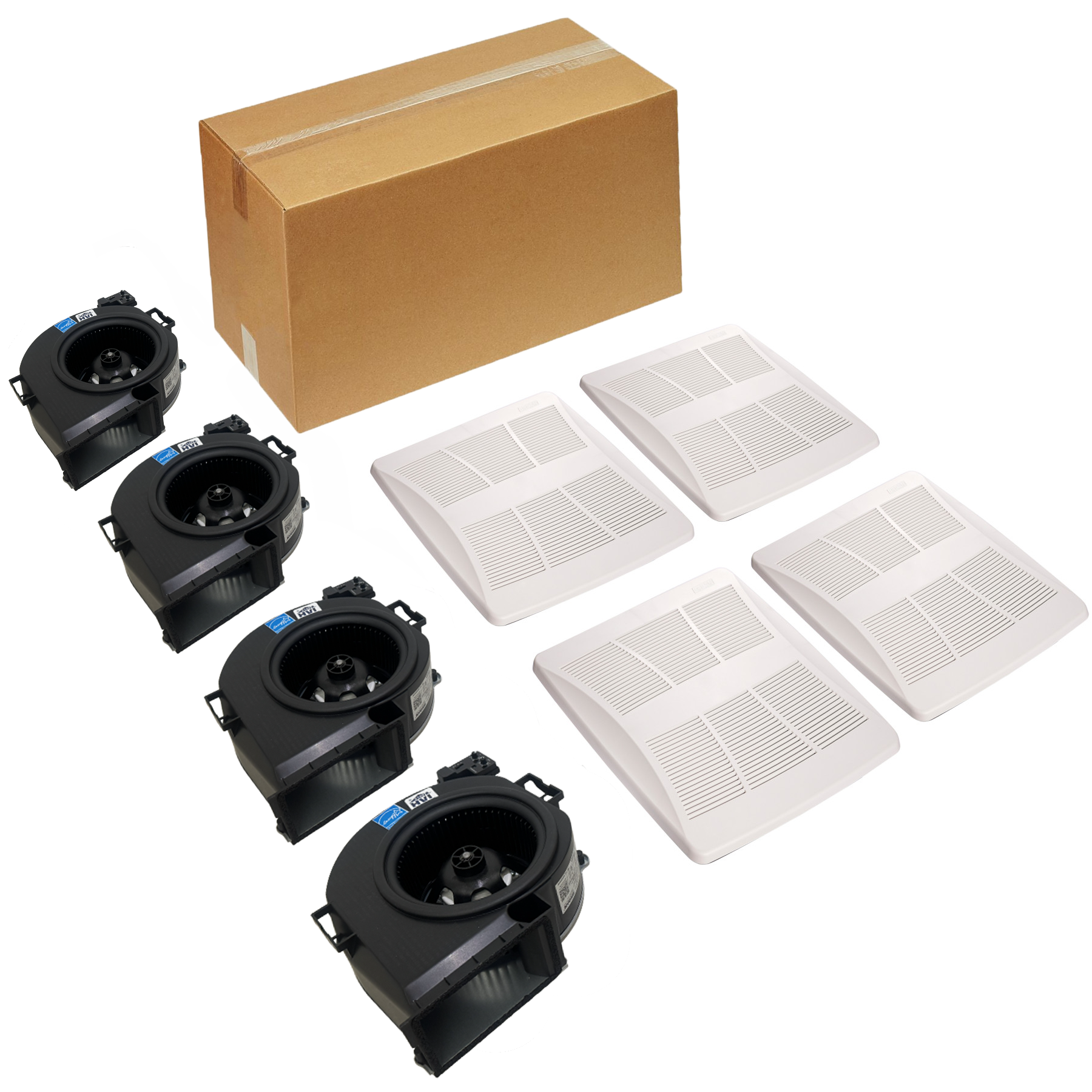 Broan-NuTone Lo-Profile DC Series 50-80-100 Selectable CFM Finish Pack, <0.3, 0.7, 1.0 Sones, ENERGY STAR® Certified