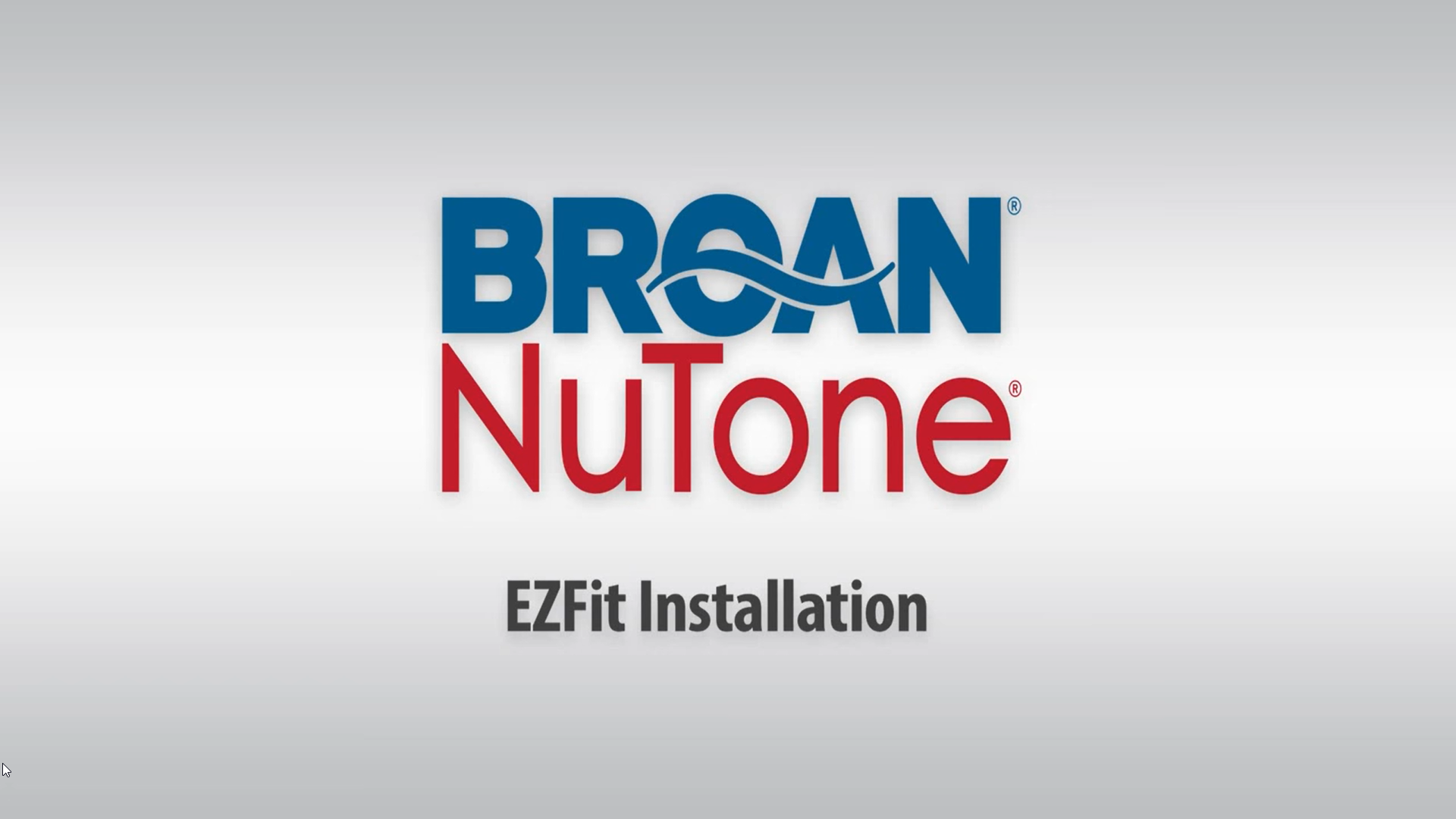 Broan EZ Fit Installation - Ventilation Fans