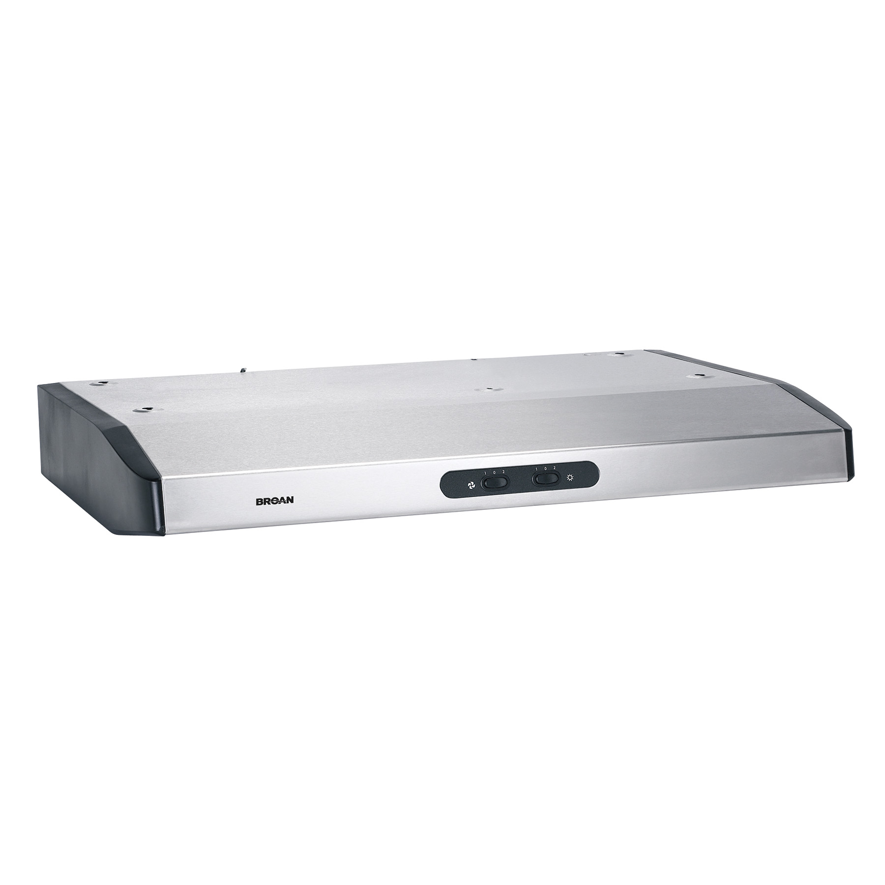 Broan QDE30SS 30 Inch Under Cabinet Range Hood with 2-Speed/280 CFM Blower,  Rocker Switch Control, Dual Fluorescent Lights, Versatile Design, Energy  Star Rated, UL Listed, and HVI-2100 Certified: Stainless Steel